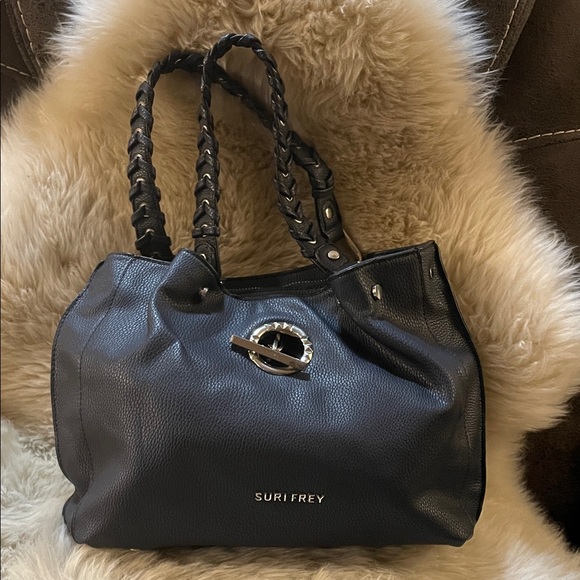 Suri Frey Handbags - Suri Frey Navy Blue Shoulder Bag